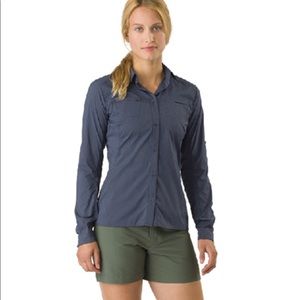 Arc’teryx Fernie Long Sleeve Button Up Shirt Women’s Navy Large